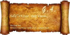 Gürtler Adrienn névjegykártya